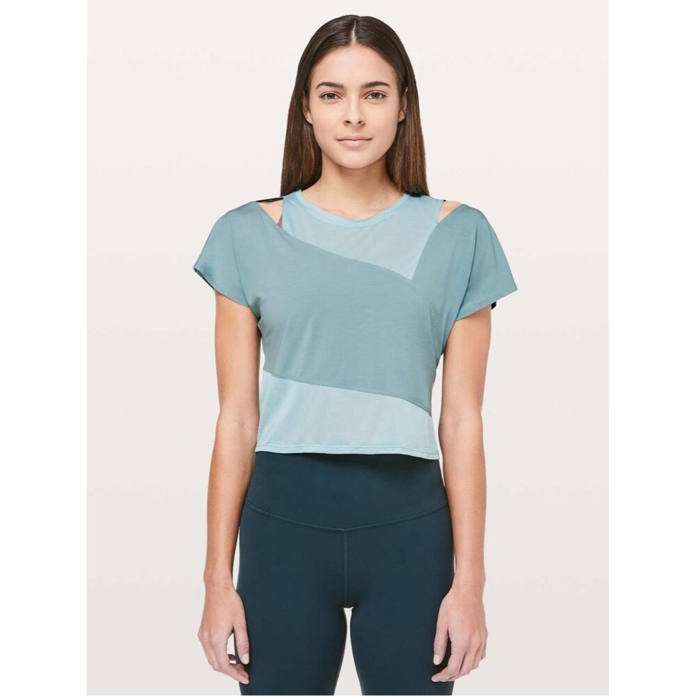 Lululemon No Inhibitions Tee Cloud Blue